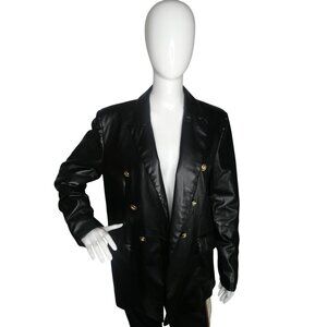 Truth Women's Faux Leather Jacket Black Size 10
